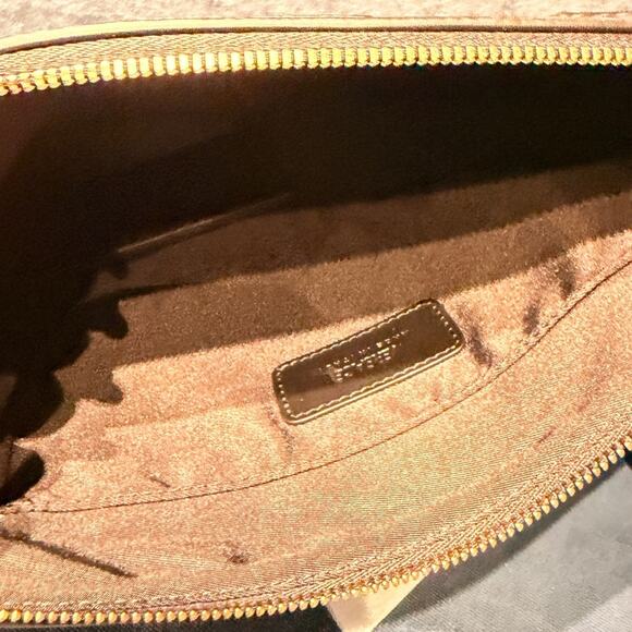 Versace La Greca monogramLeather Clutch Bag Black and Gray - Picture 4 of 6